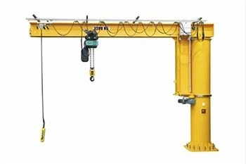 Ewòp Style Kolòn Monte Poto Slewing Jib Crane